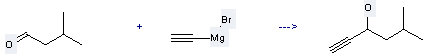 The 1-Hexyn-3-ol, 5-methyl- can be obtained by Ethynylmagnesium bromide and 3-Methyl-butyraldehyde 